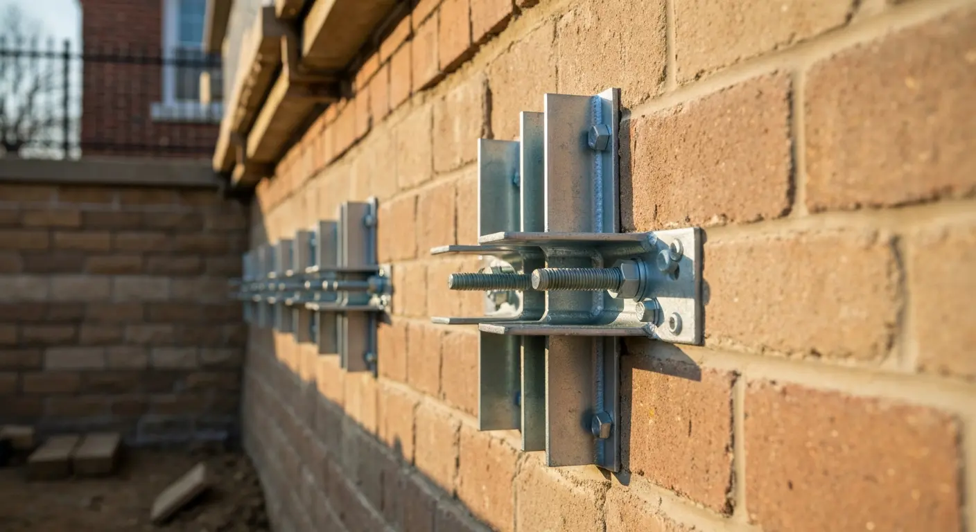 Foundation repair and wall stabilization