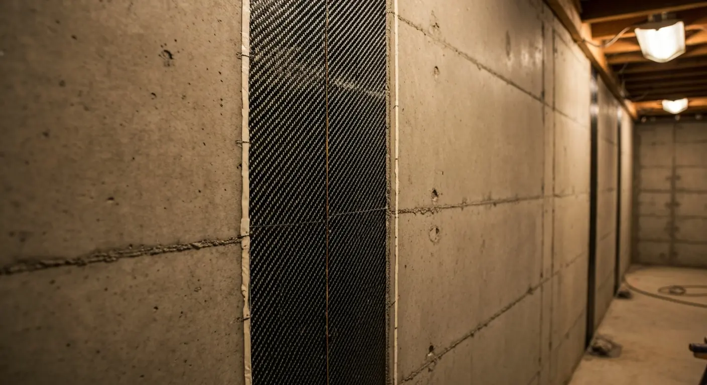 Carbon fiber wall reinforcement