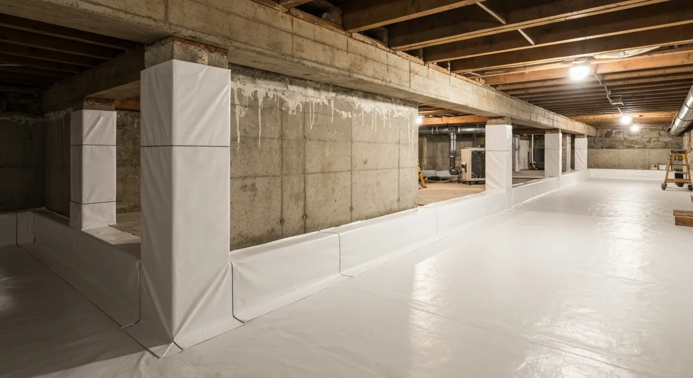 Crawl space encapsulation