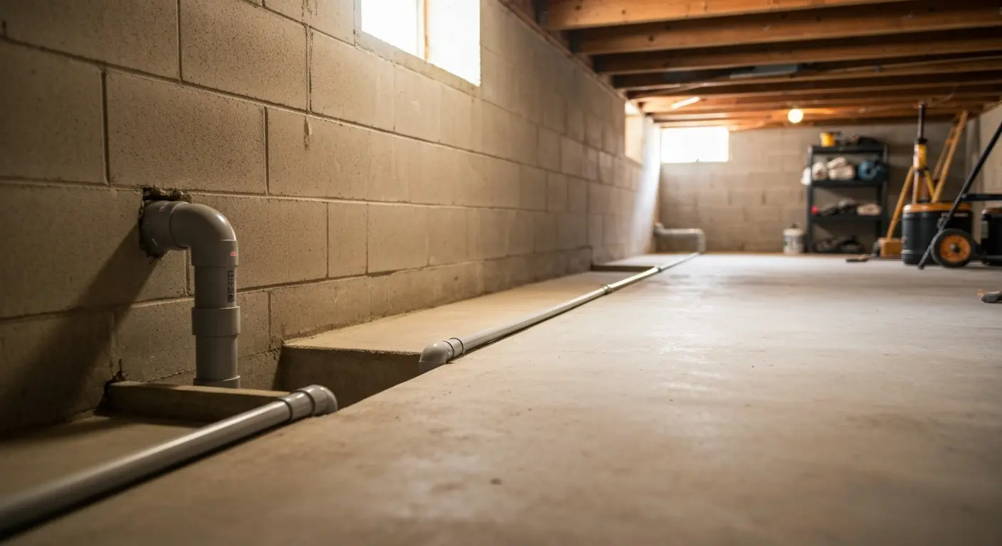 Basement waterproofing system