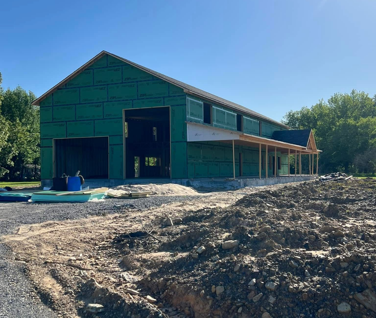 Electrical rough-in on new home construction