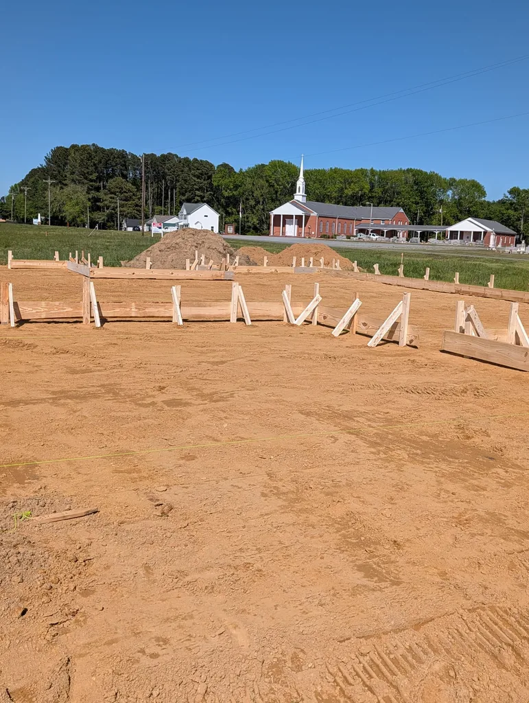 Concrete construction project