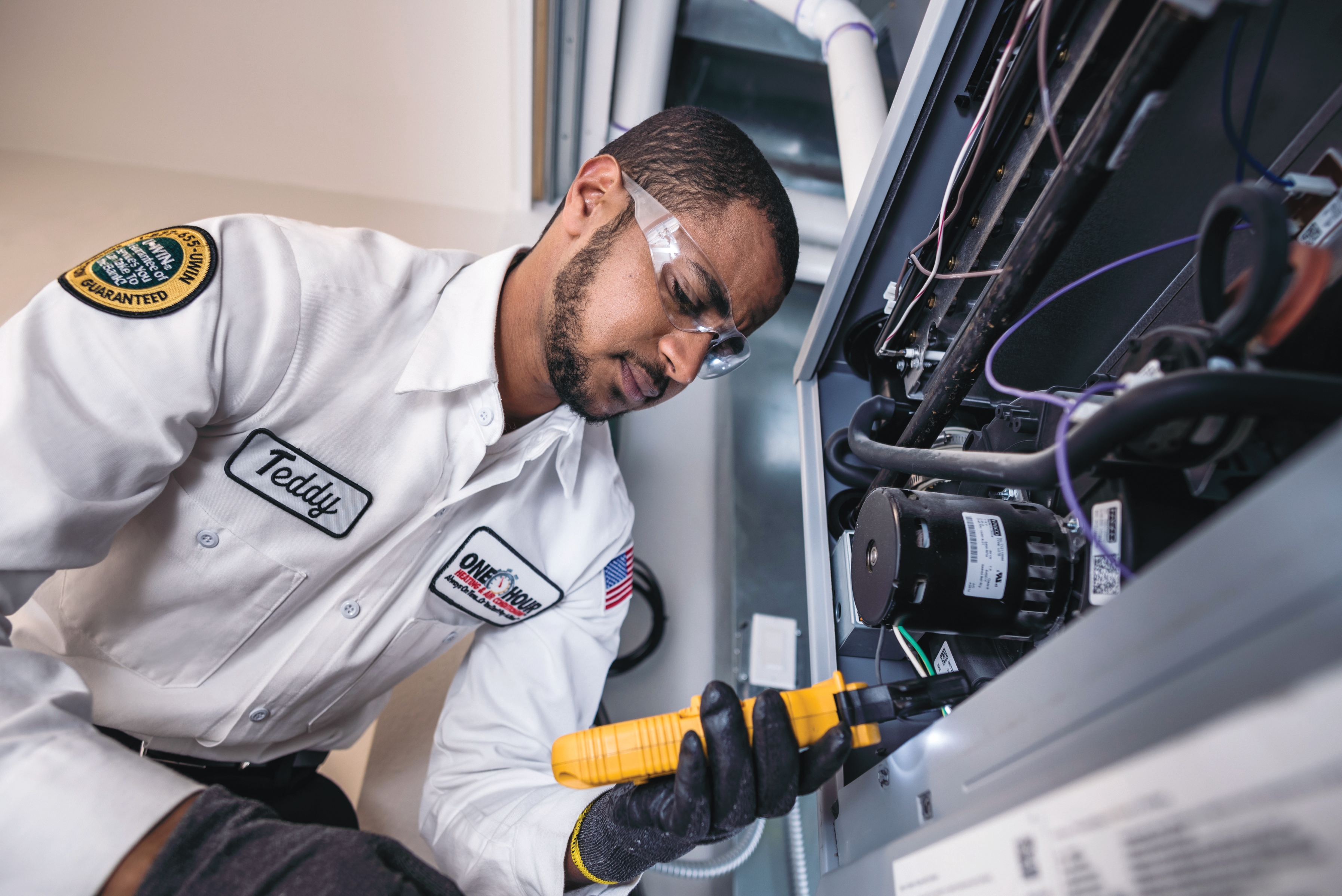 Technician running a precision HVAC tune-up