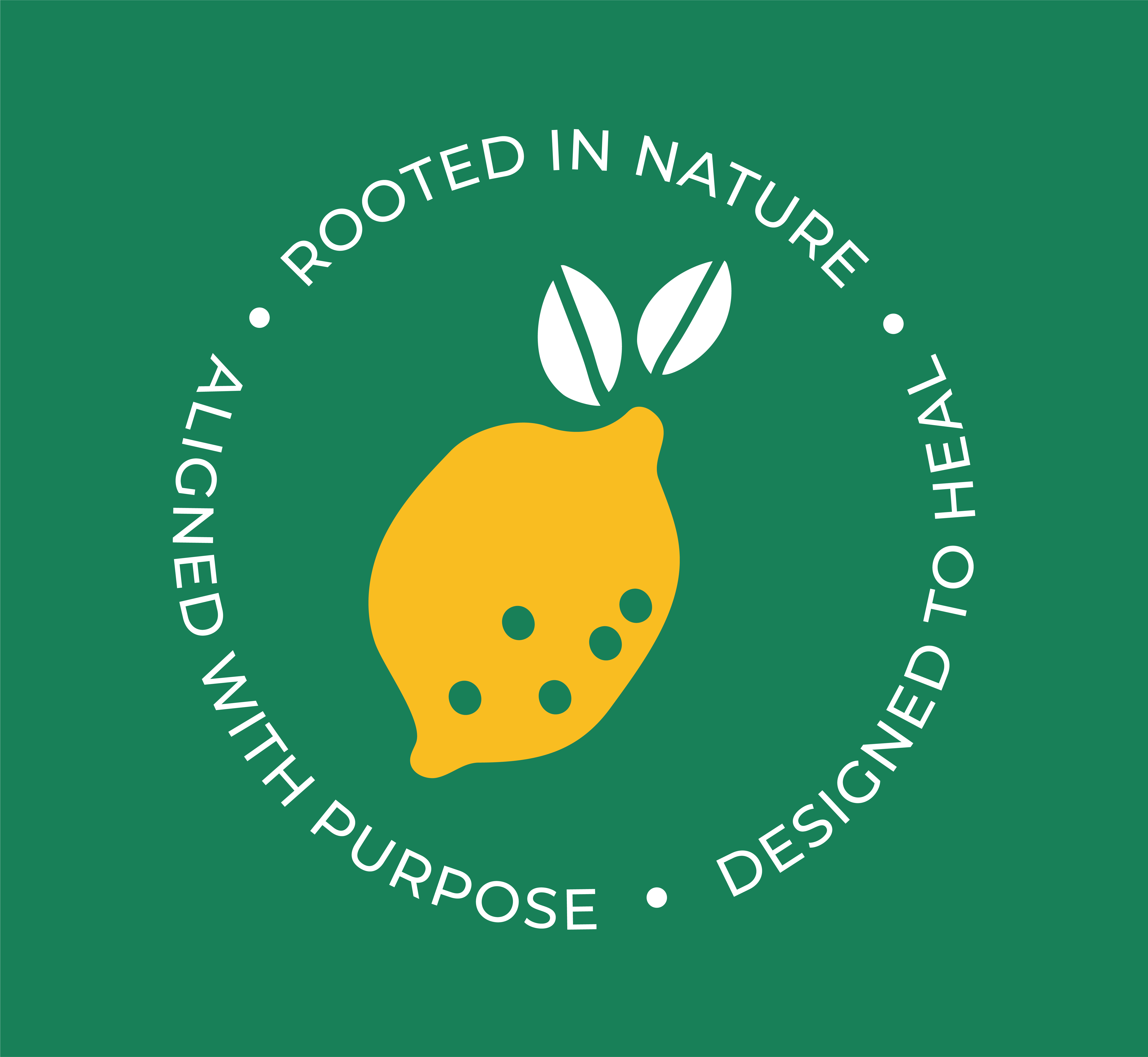 Clean Life Real World seal: rooted in nature, designed to heal, aligned with purpose