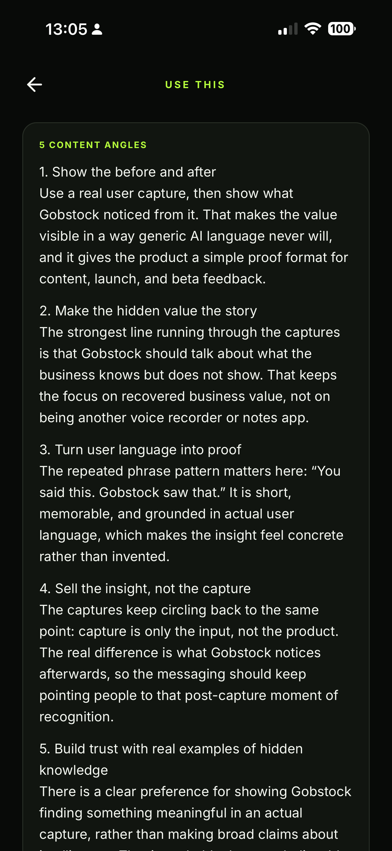Gobstock capture screen