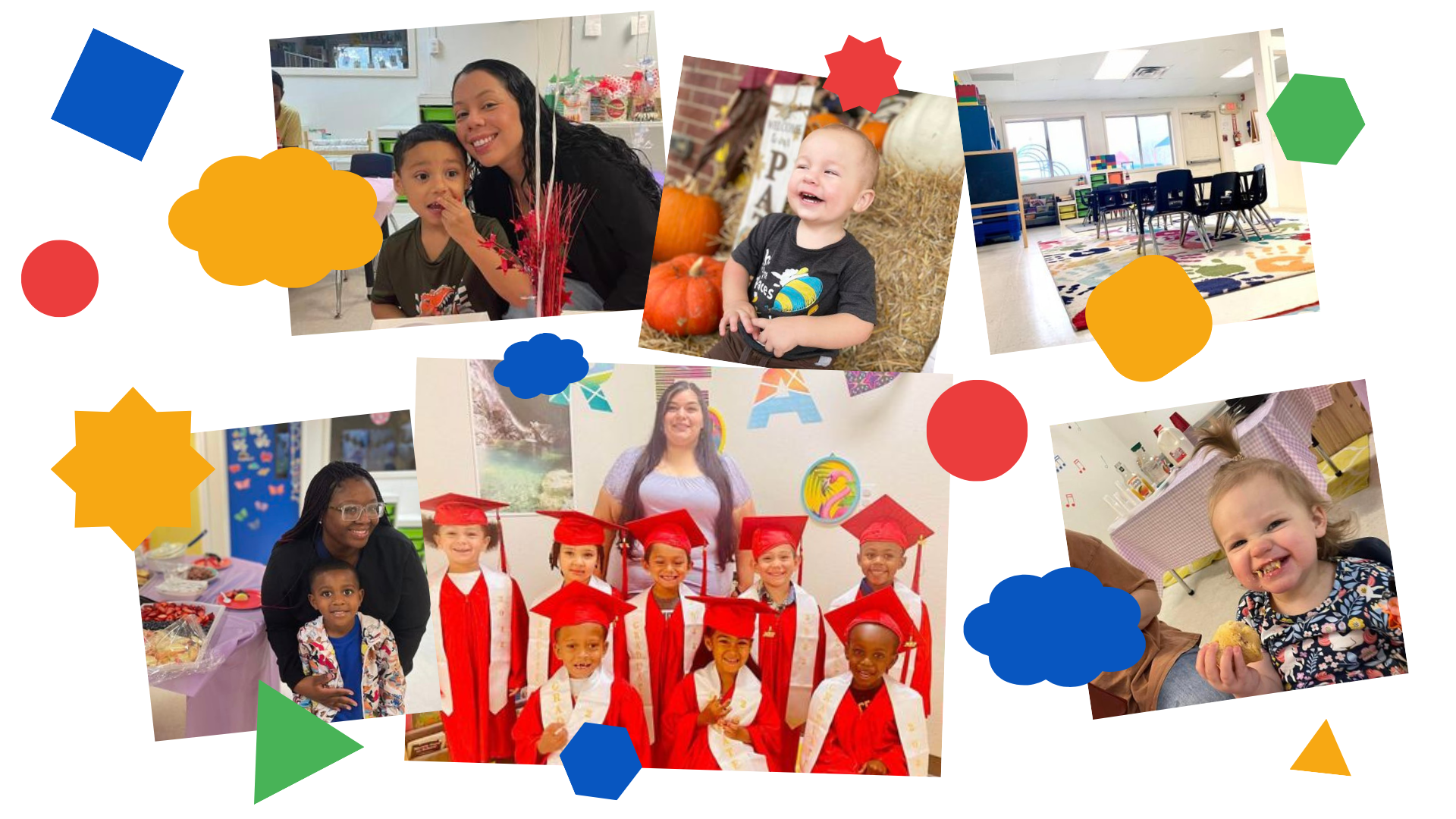 collage of images of children from preferred preschool