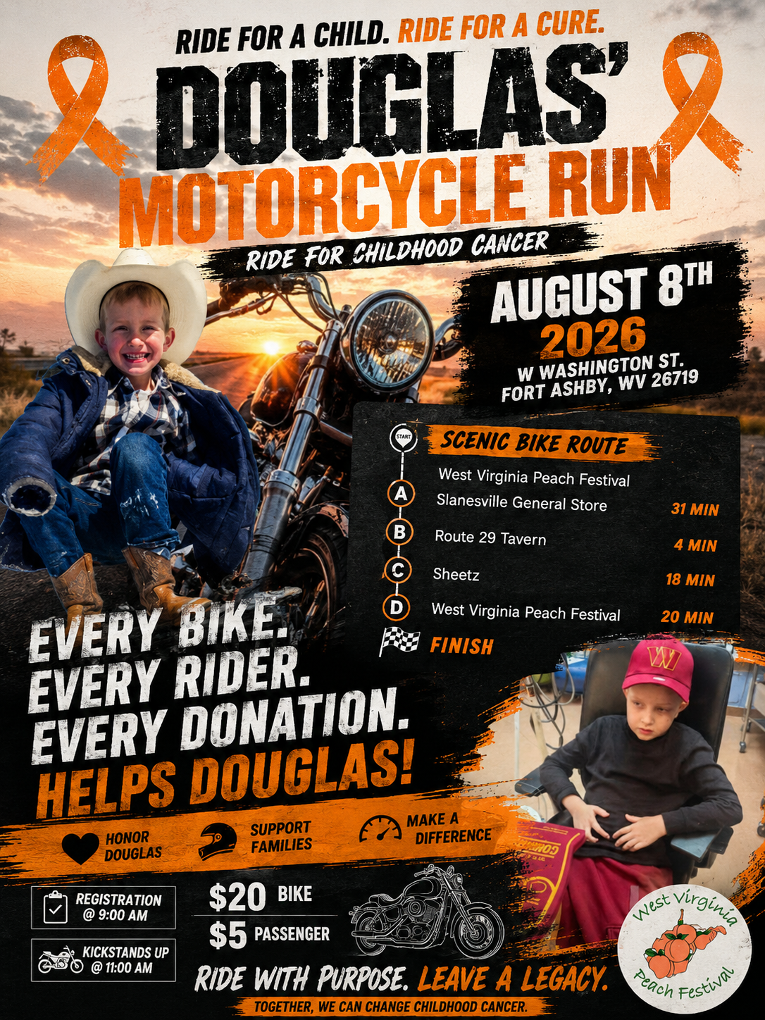 Douglas Motorcycle Run Flyer