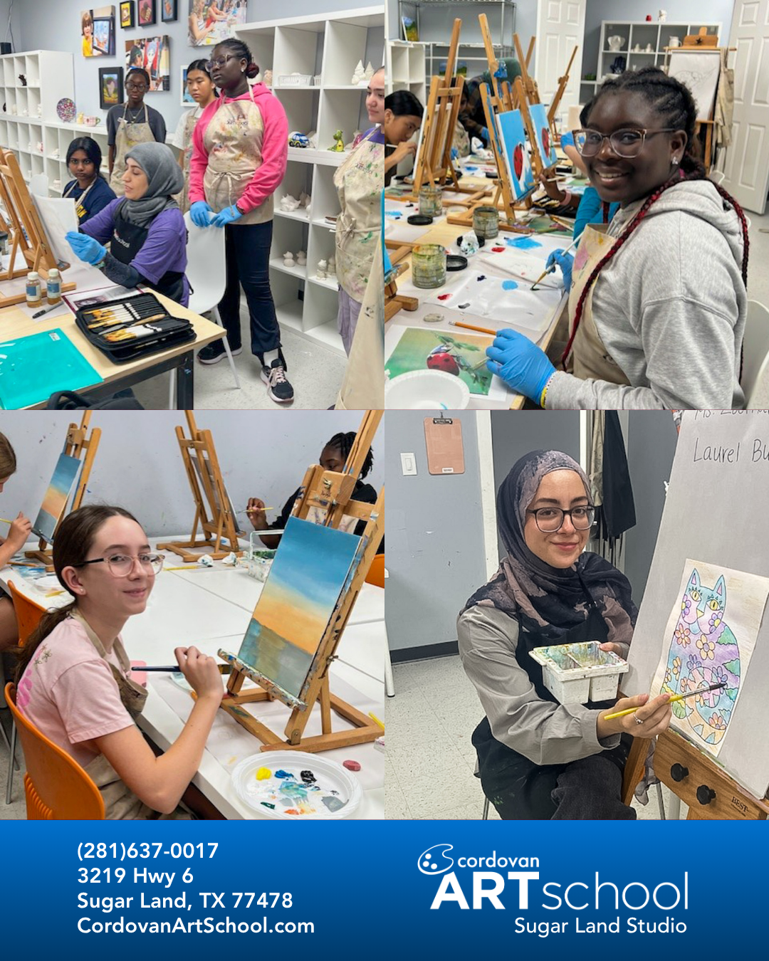 It is a wonderful, supportive environment for them to make new friends and discover a lifelong passion for art