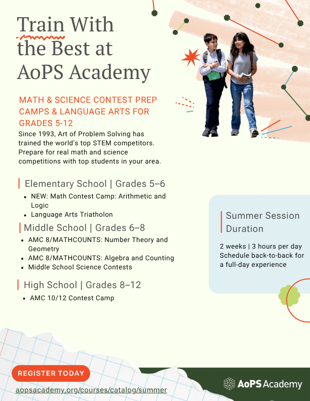 AoPS Summer Camp Flyer