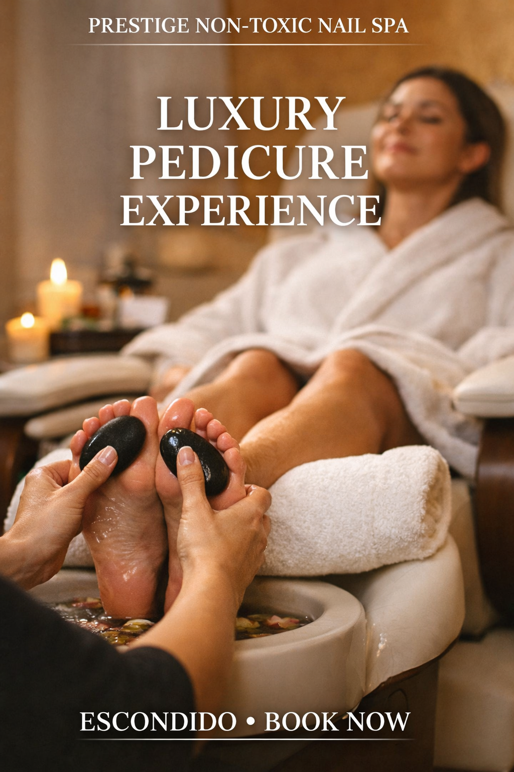 Spa ritual prepared for a guest