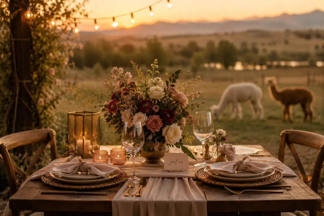 A private booking at Alpaca Adventures with the herd at Honey Lake ranch