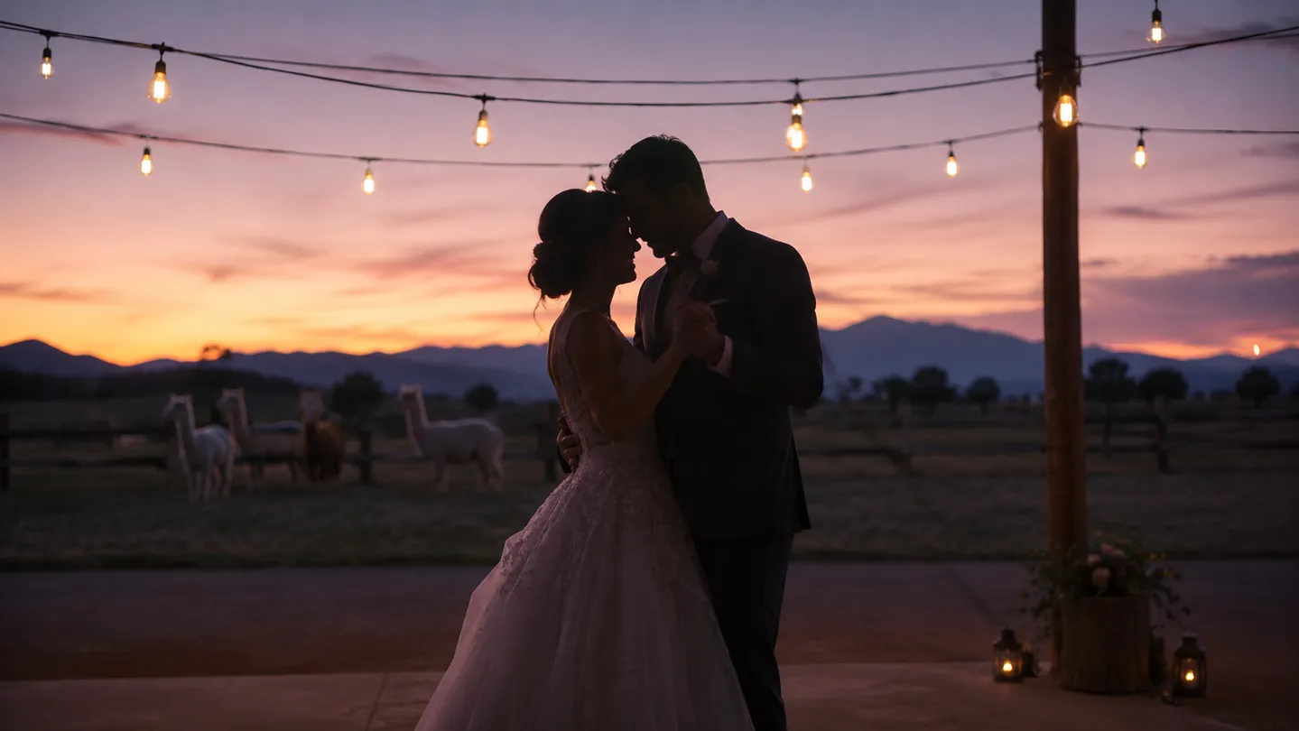 Editorial photoshoot with alpacas at Honey Lake in Northern California