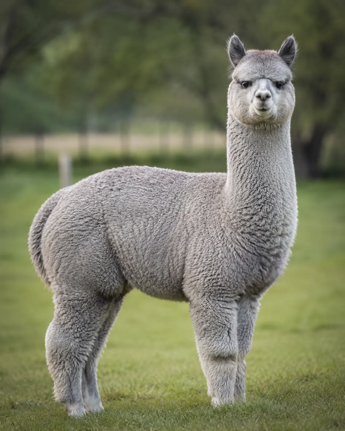 Mountain Storm, a silver grey show-quality Huacaya alpaca for sale at Alpaca Adventures