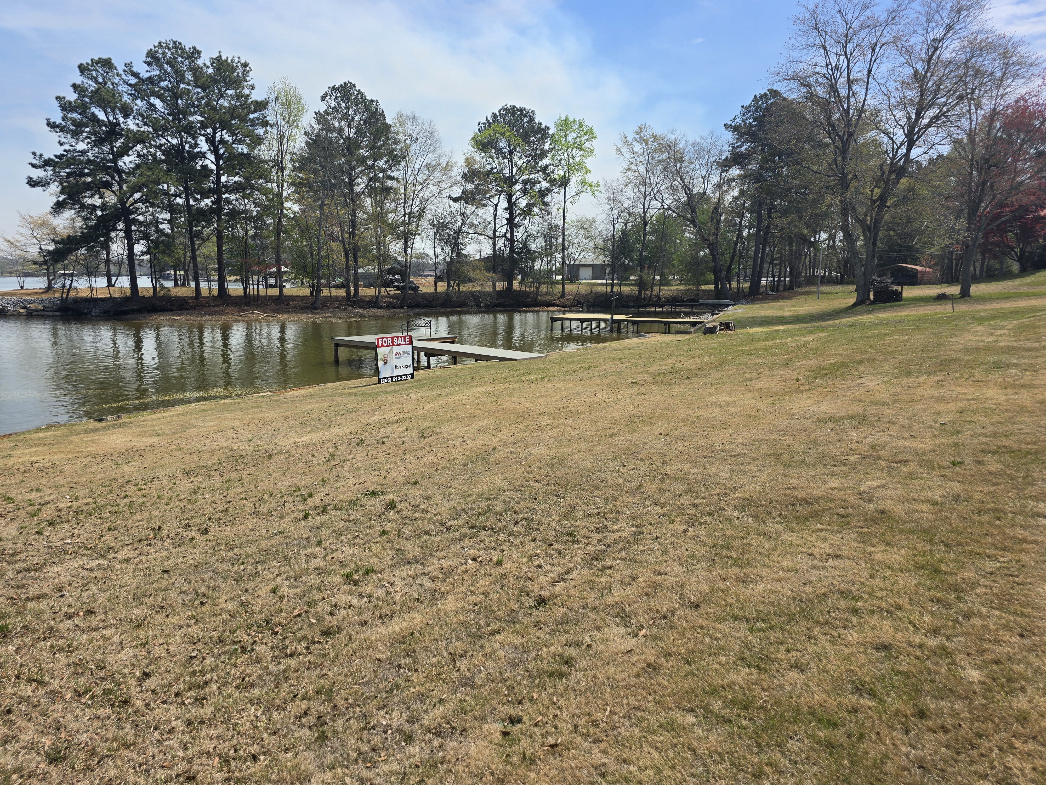 Lake dock before rebuild Cartersville GA — Marshall's Handyman Service