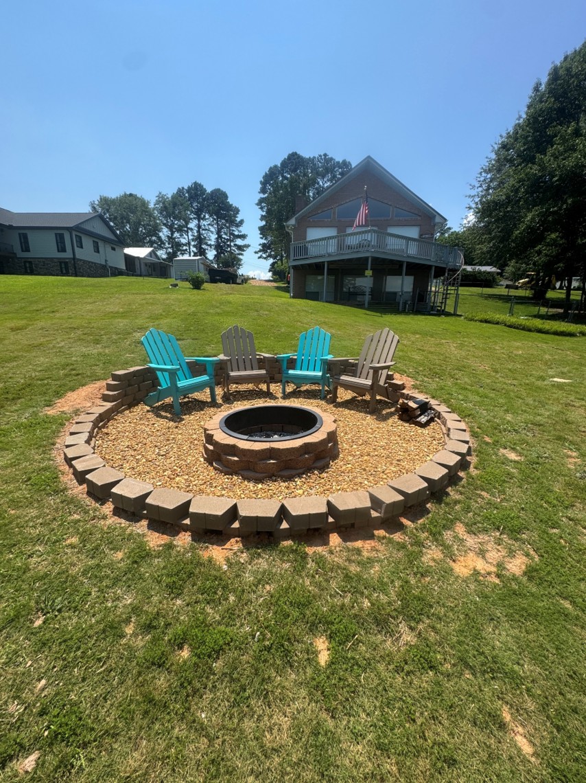 outdoor firepit installation North Georgia — Marshall's Handyman Service