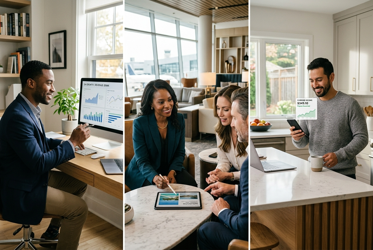 Three types of luxury travel advisors: entrepreneur, experienced advisor, and side-hustler