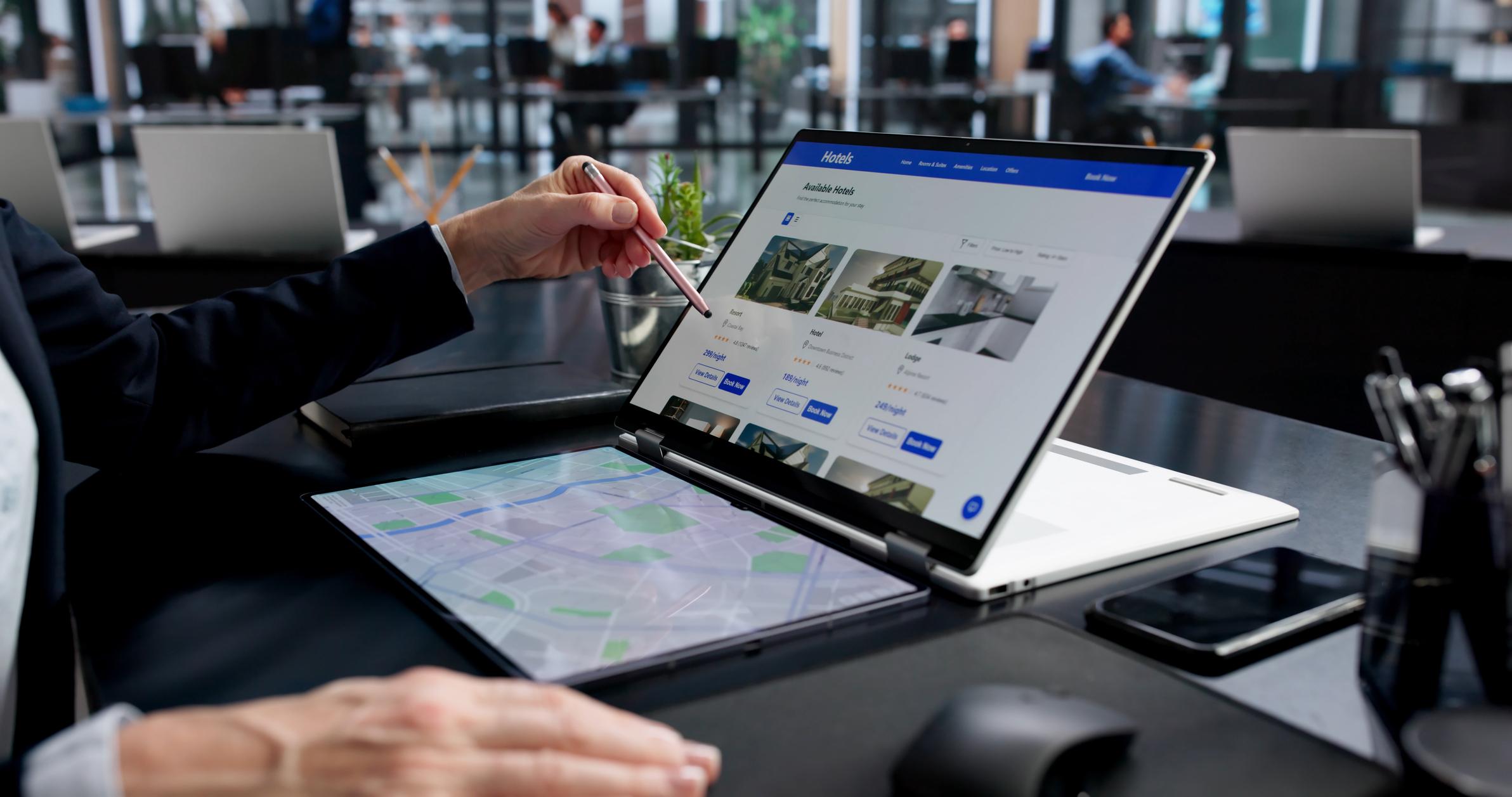 Booking corporate travel online