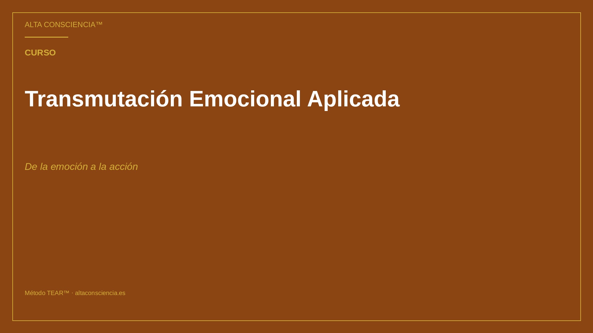 Transmutación Emocional Aplicada