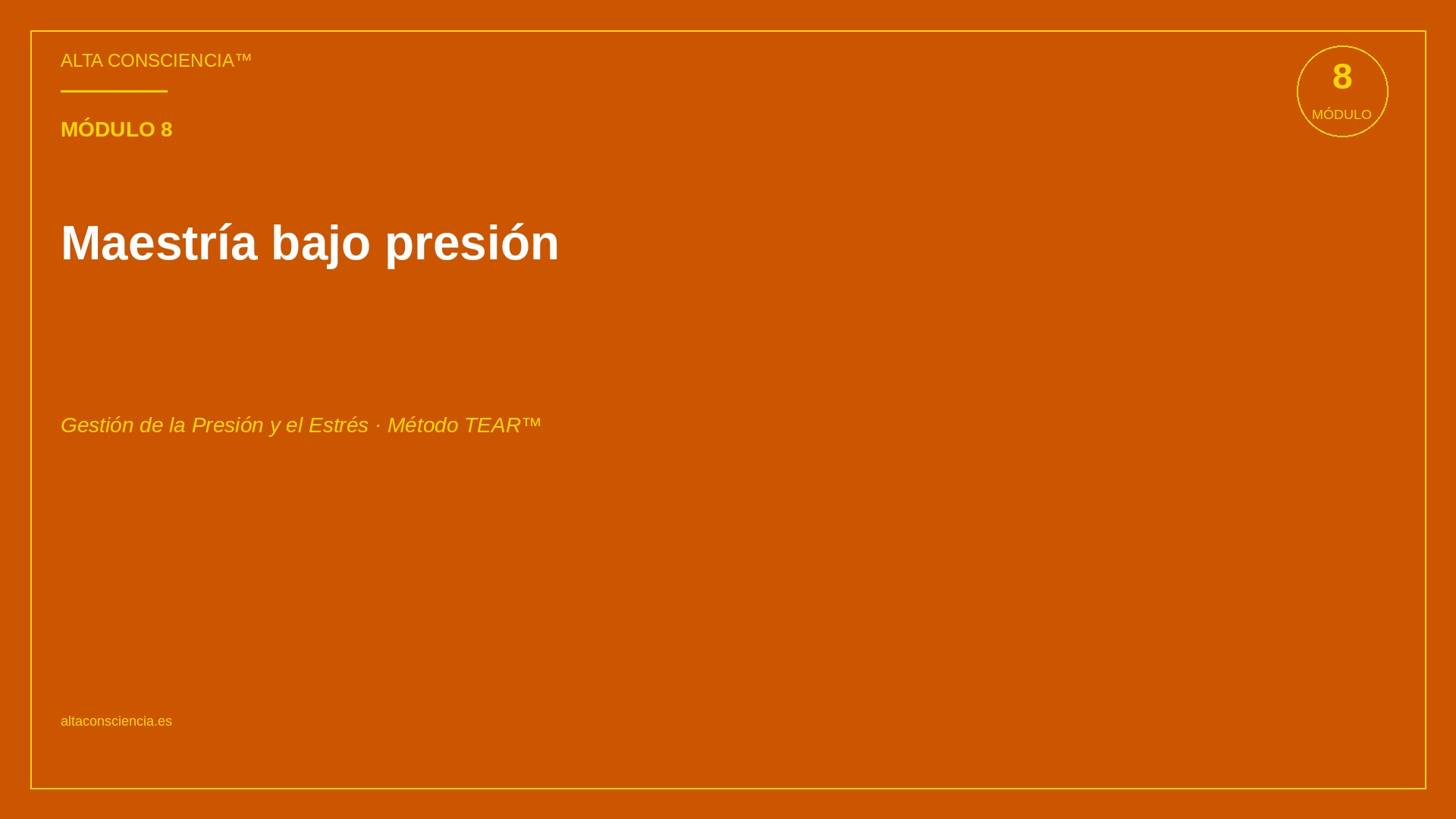 Gestión de la Presión y el Estrés