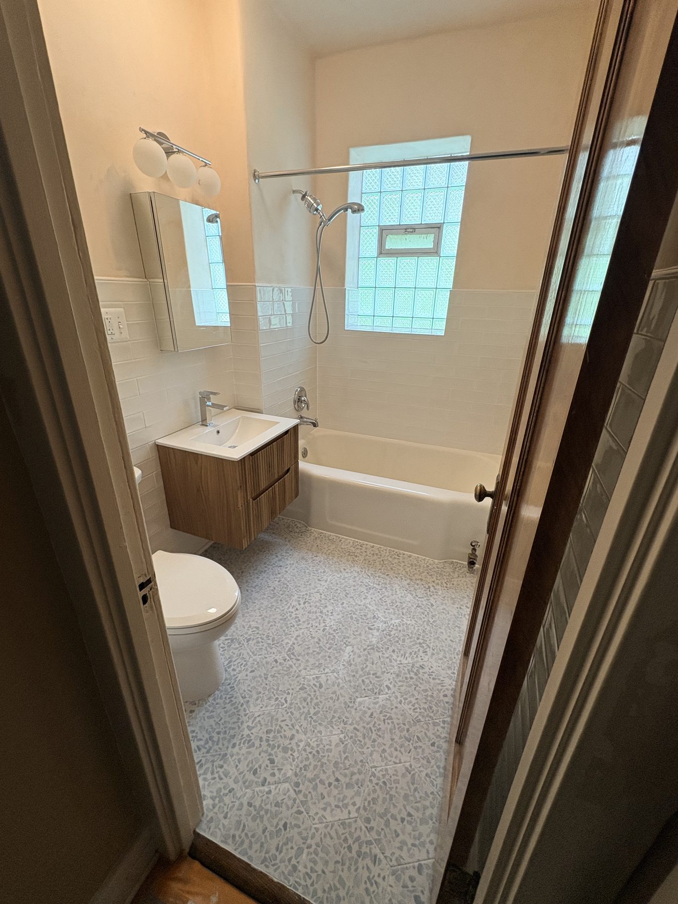 Finished bathroom remodel