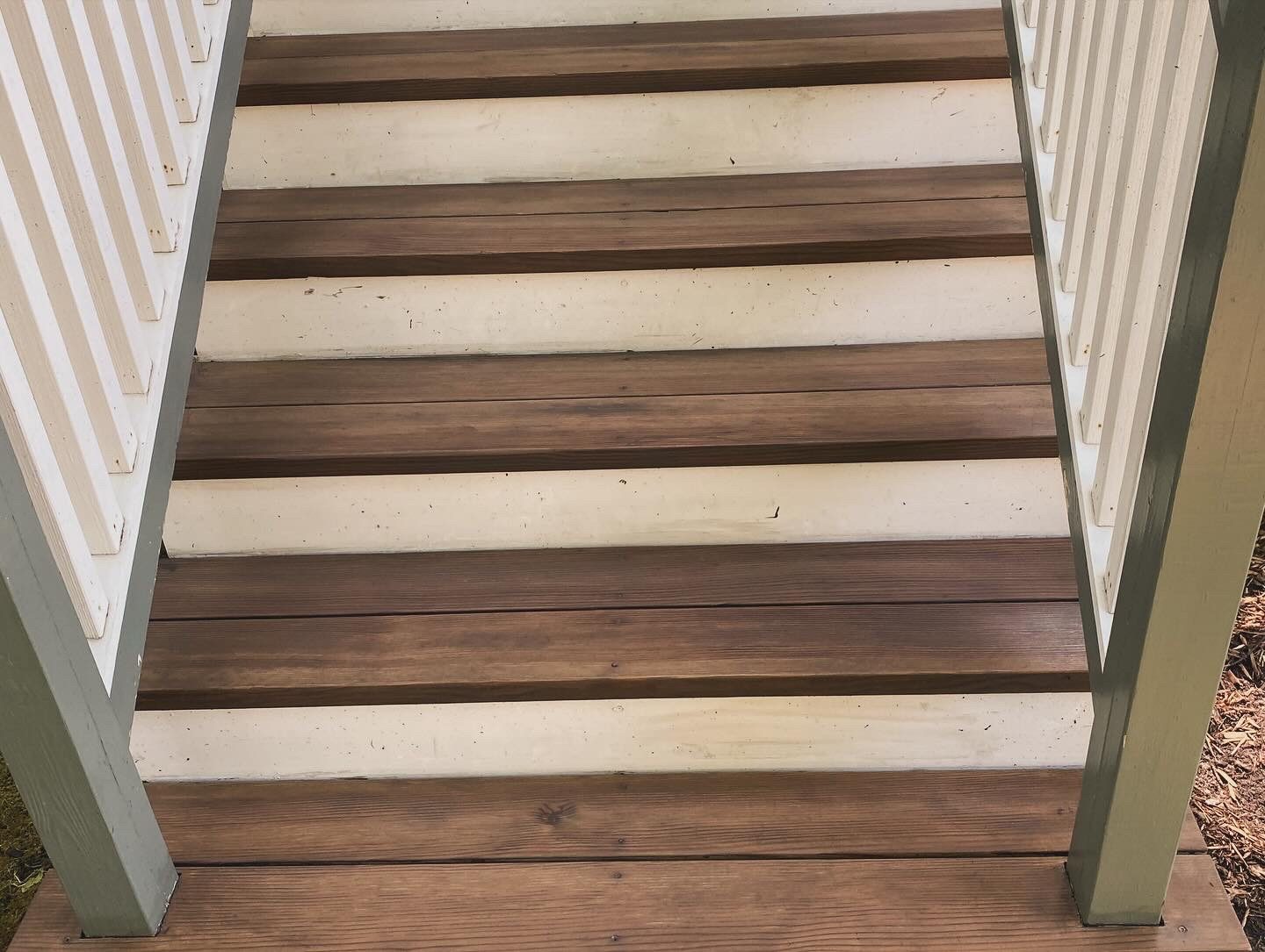 Porch steps restoration, finished