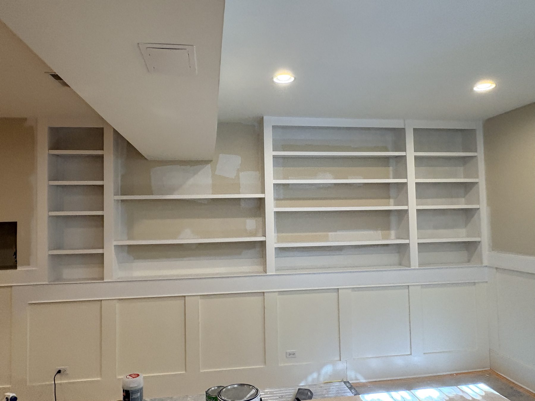 Custom built-in shelving