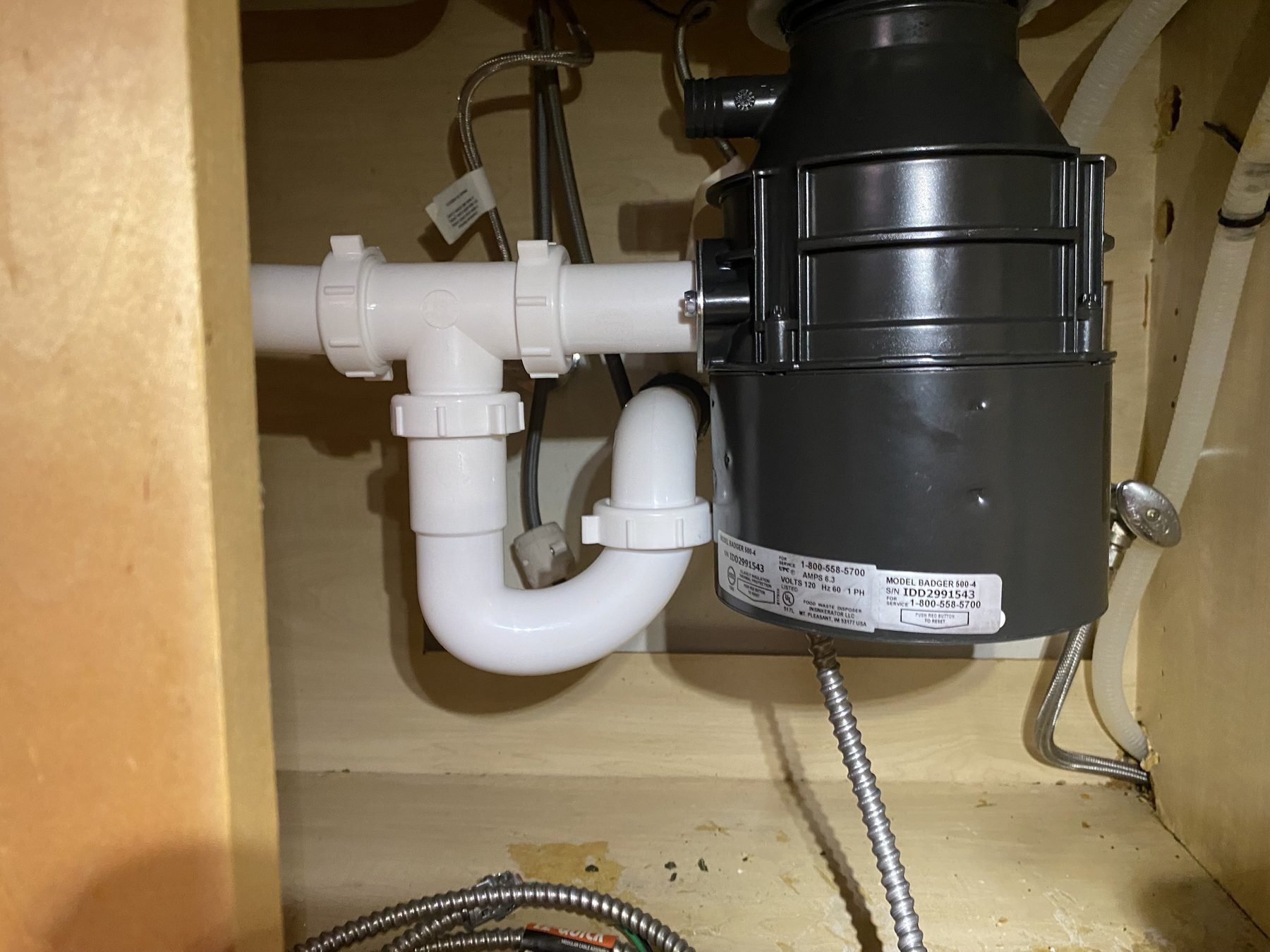 Garbage disposal install
