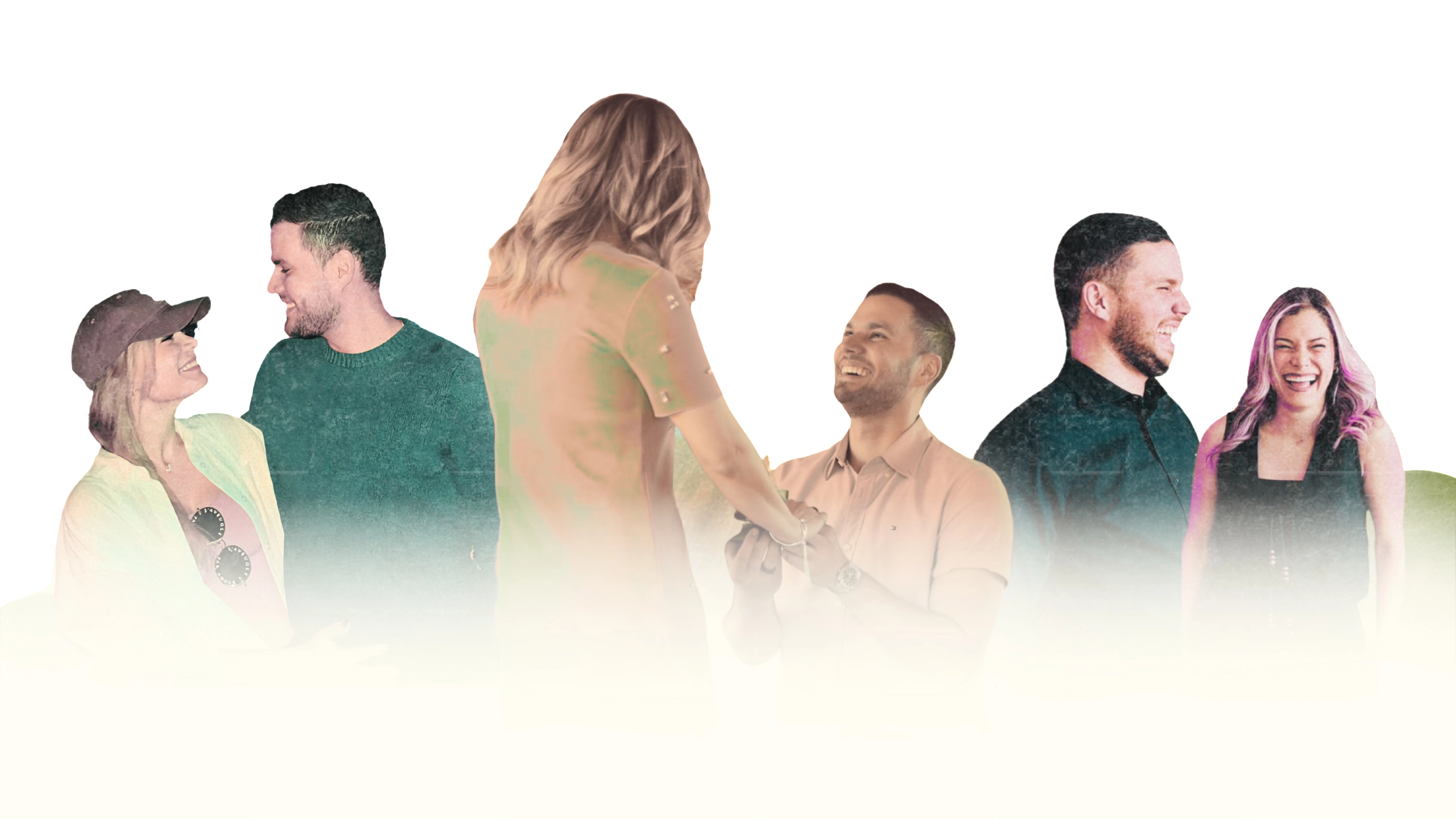 Elda and andrew in different shots