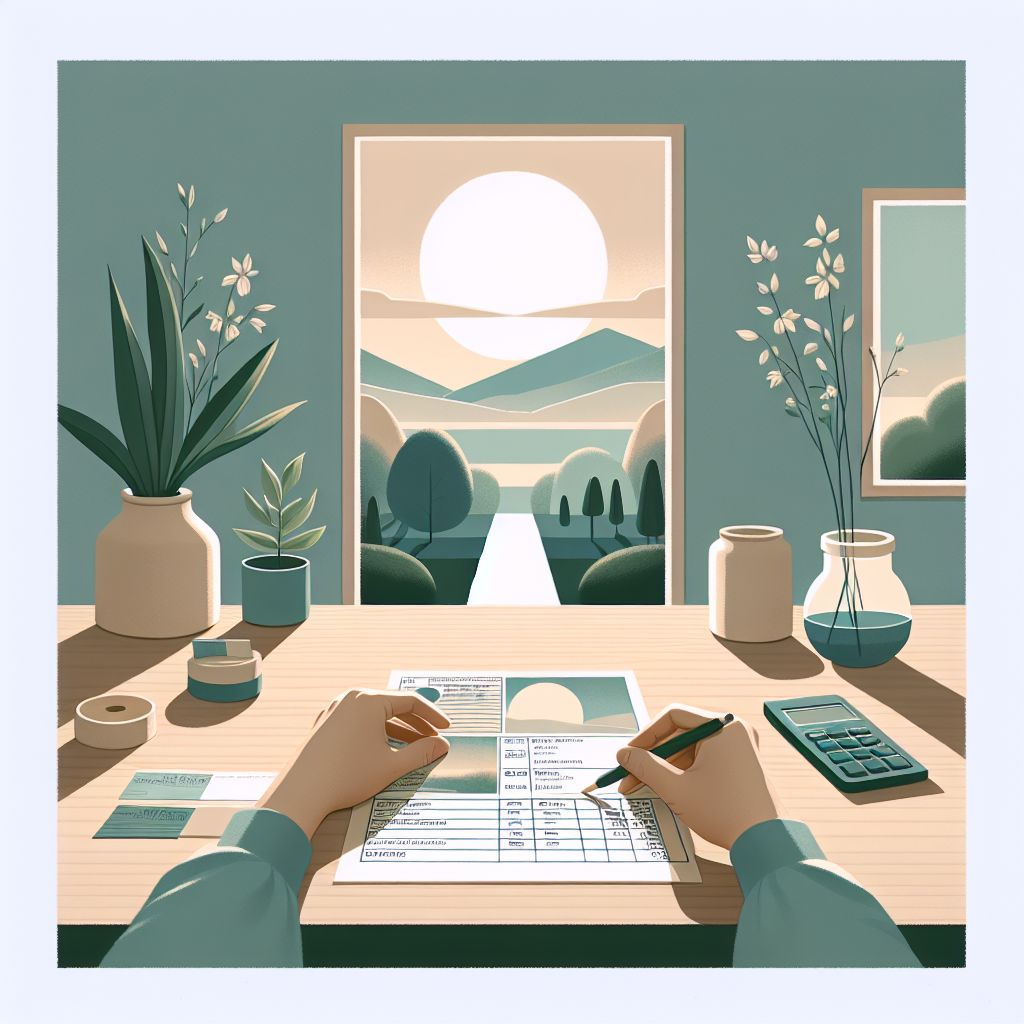 Arizona homeowner organizing hail damage documentation and receipts