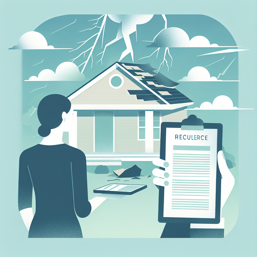 Arizona homeowner documenting roof damage after monsoon storm.