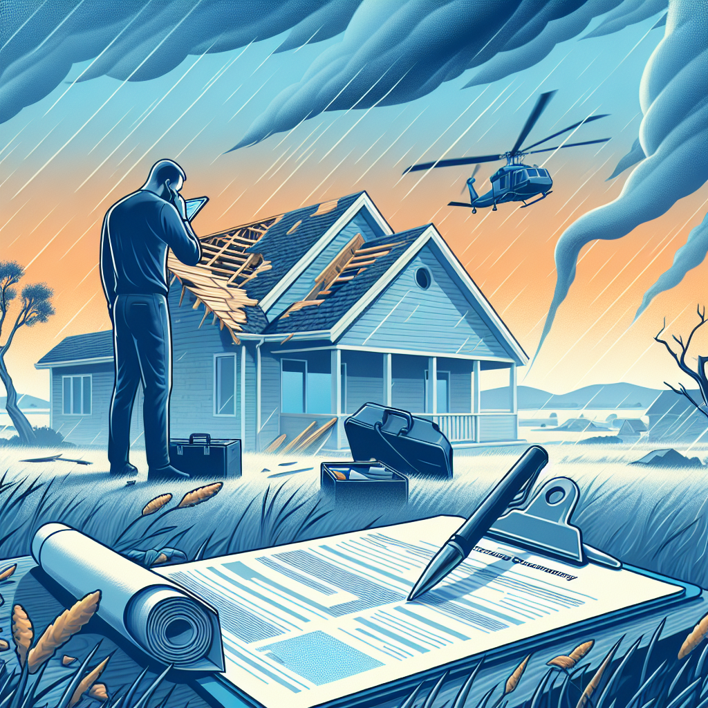 Arizona homeowner documenting hail damage to roof after storm, symbolizing evidence-based recovery.