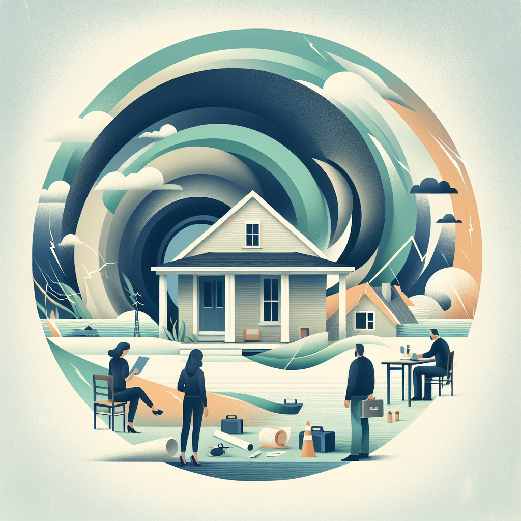 Texas homeowner documenting roof damage safely after a windstorm.