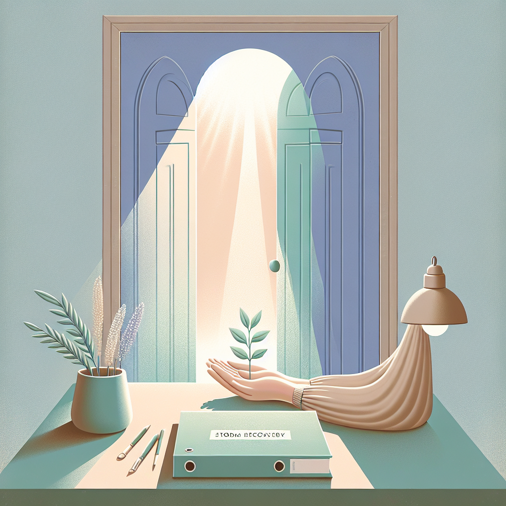 Organized binder labeled storm recovery showing documented evidence files.