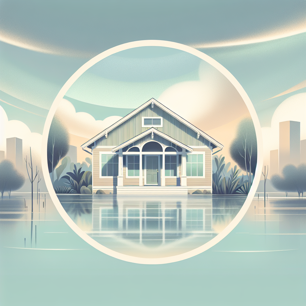 Repaired California home under calm skies symbolizing recovery after hurricane damage.