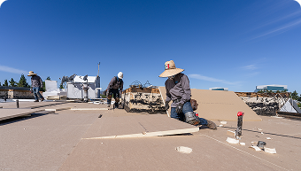 Flat roofing