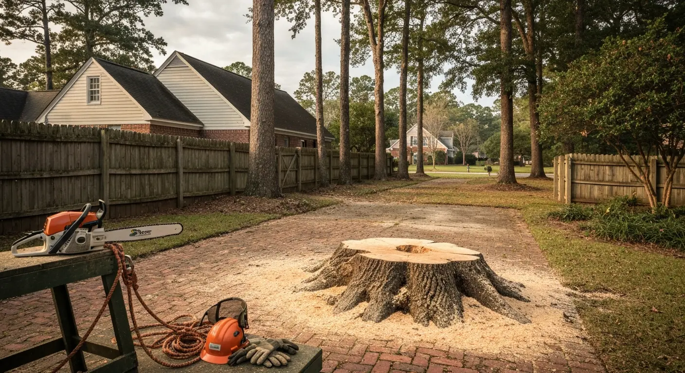 Tree removal near downtown Simpsonville