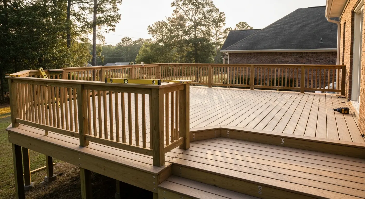 Elevated deck project
