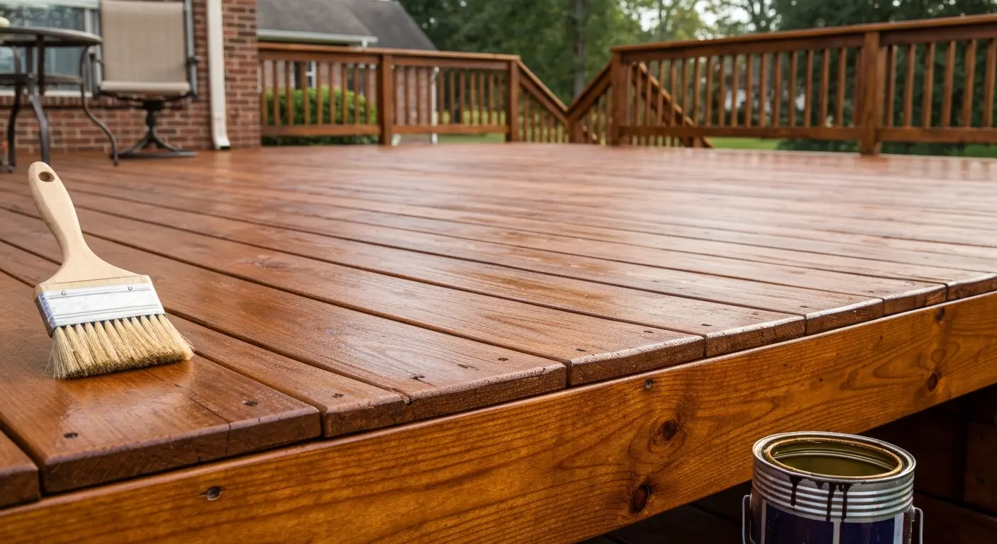 Deck staining in Greenville