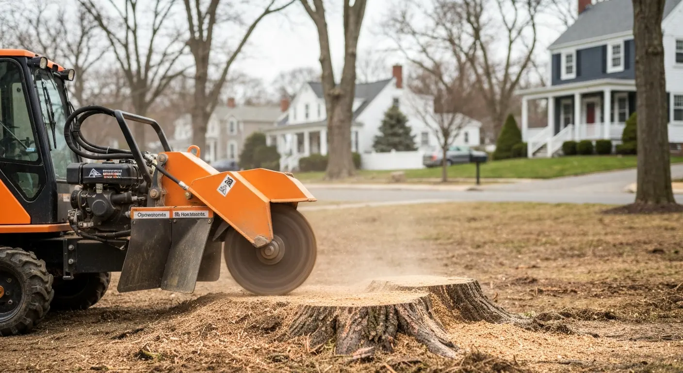 Stump grinding and removal