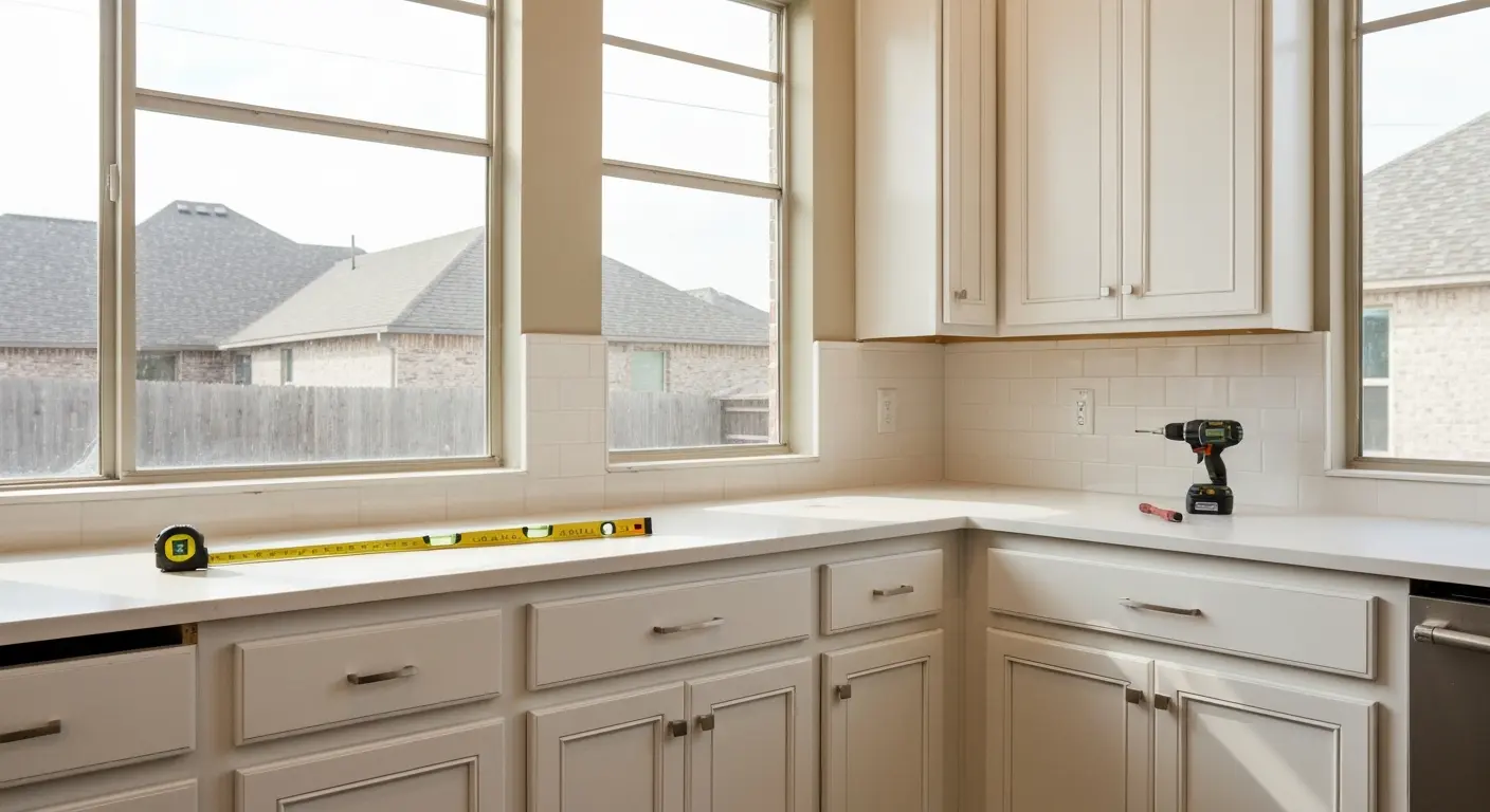 Kitchen cabinet installation