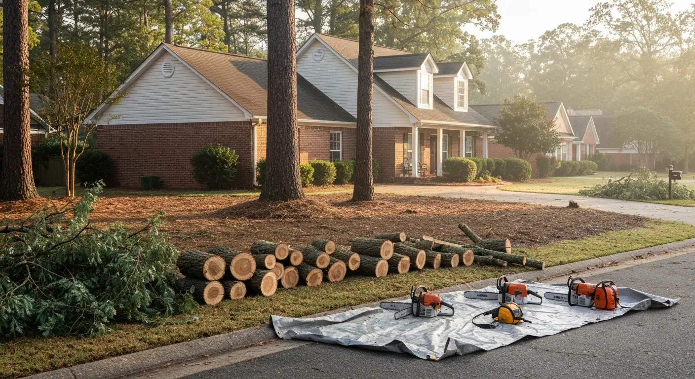 Storm damage removal