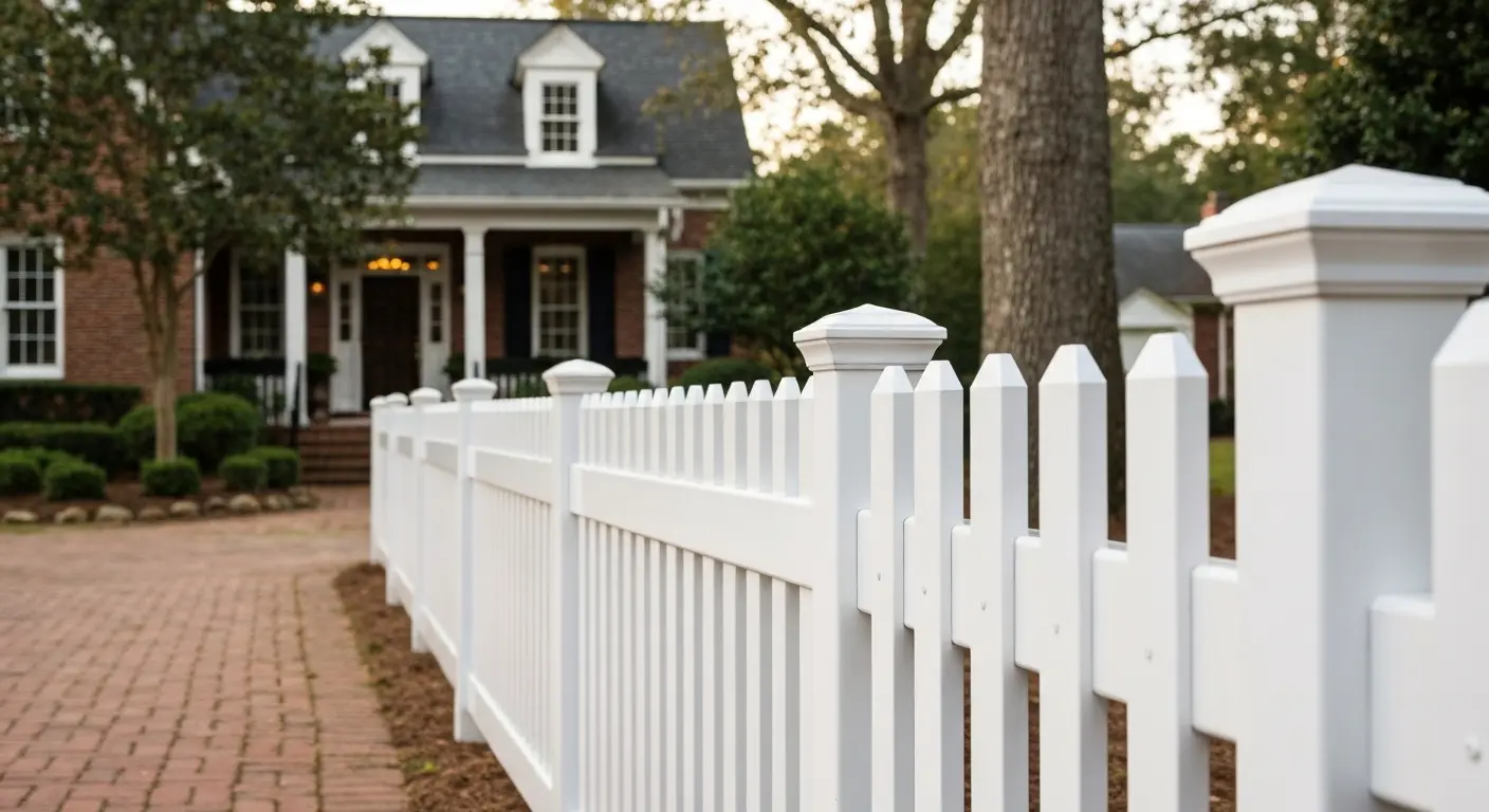 Decorative picket fence