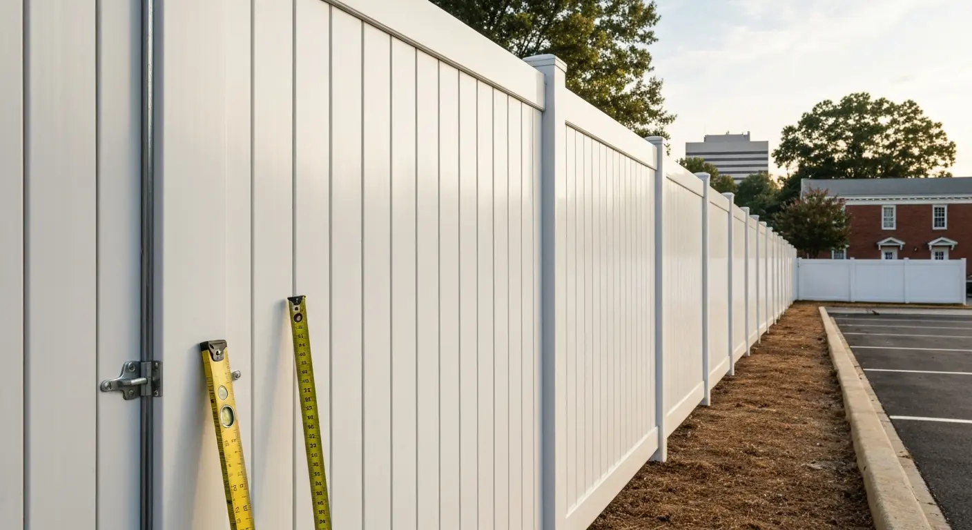 Commercial fence project