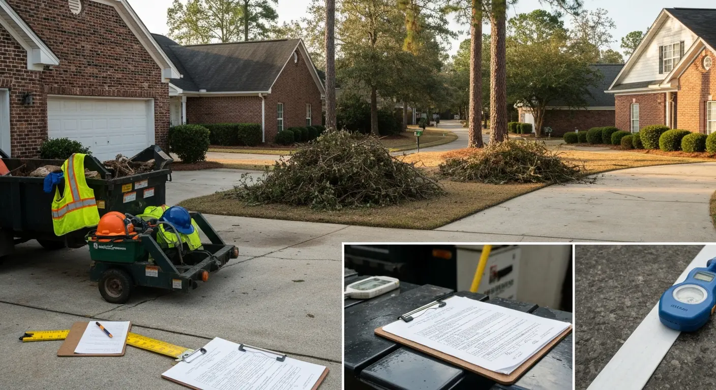 Emergency storm cleanup Simpsonville