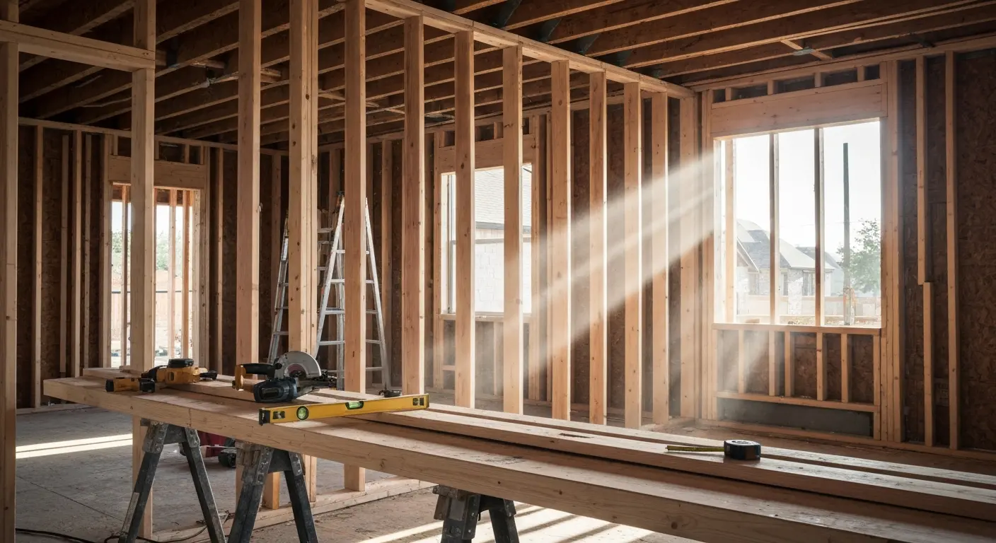 Gut renovation structural framing