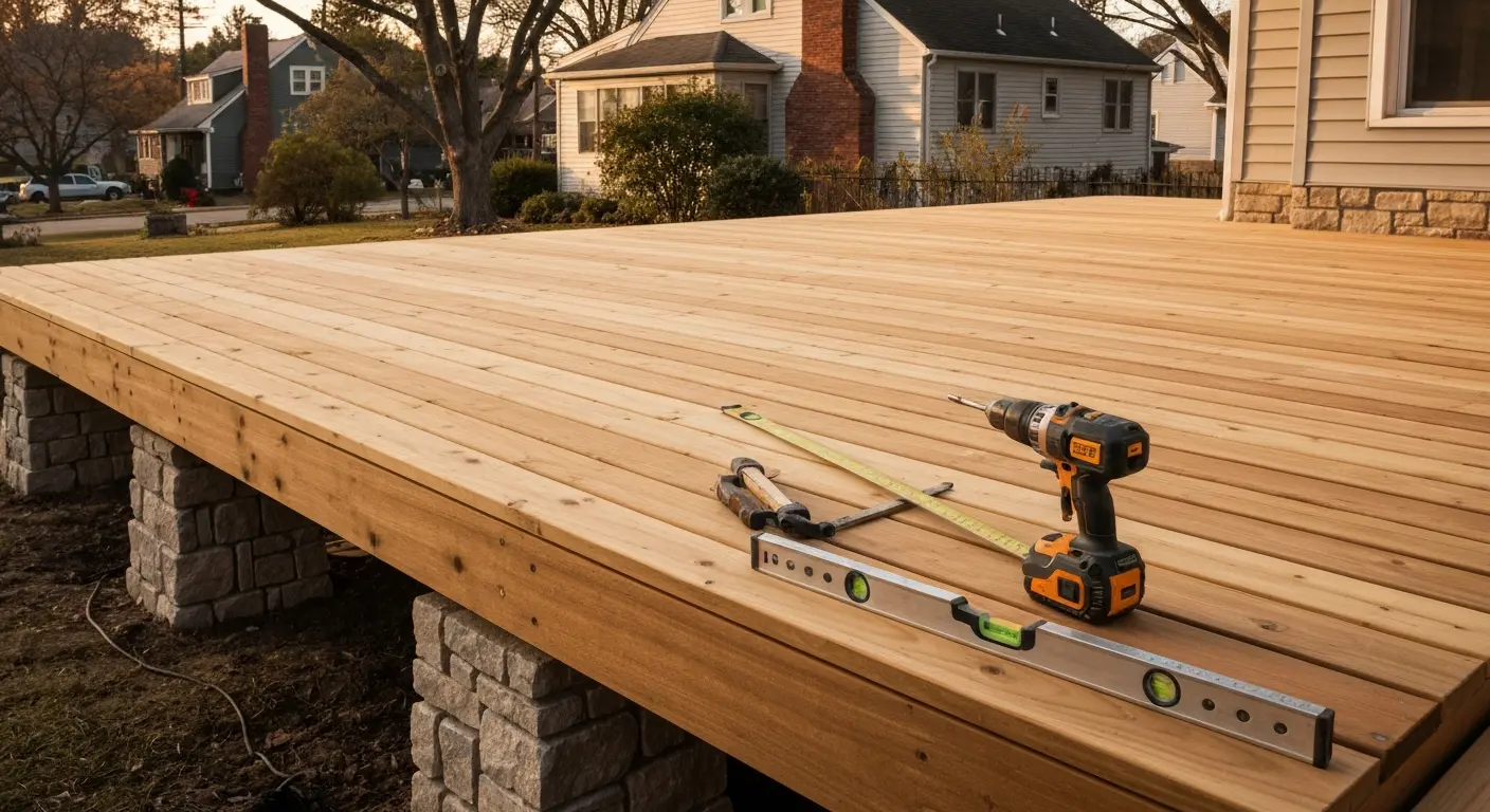 Wood deck