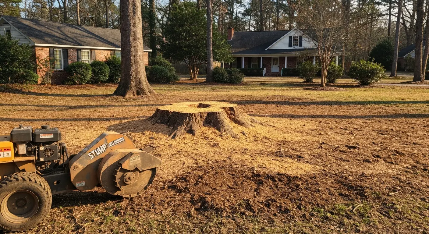 Stump grinding Easley