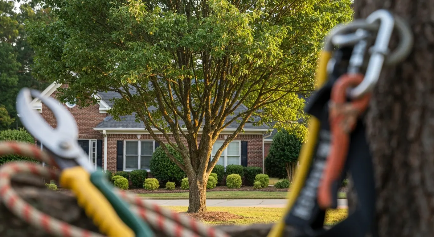 Tree trimming in Five Forks