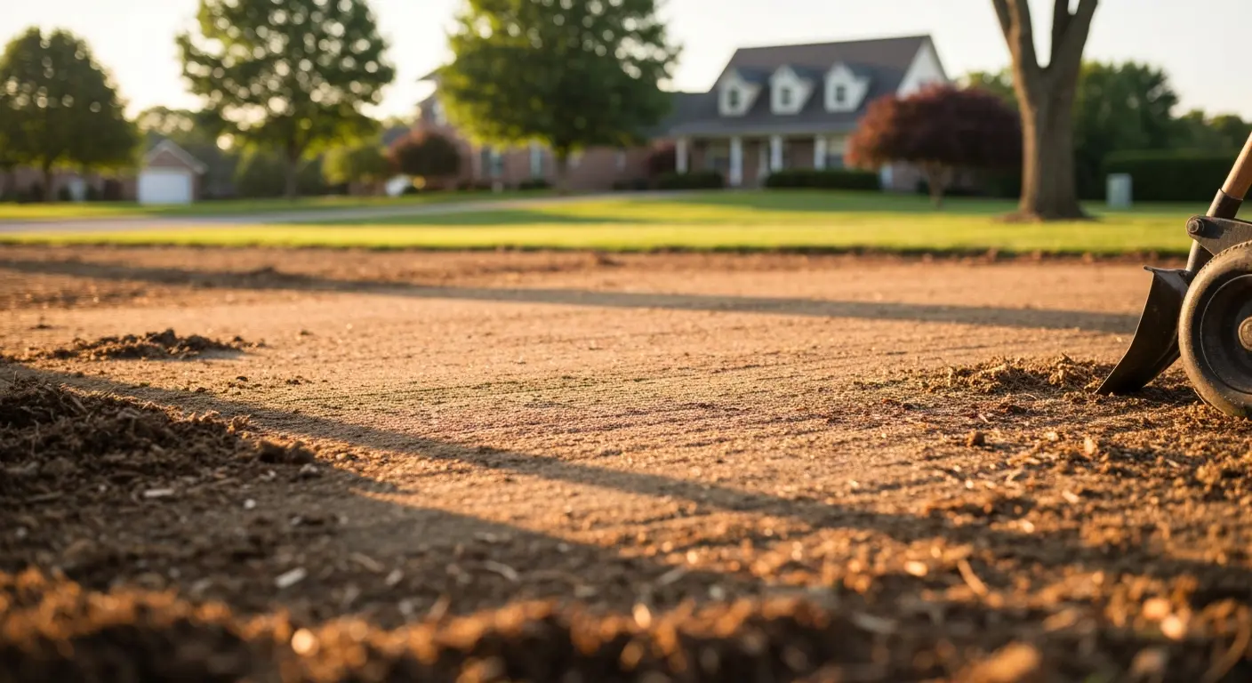 Stump grinding result