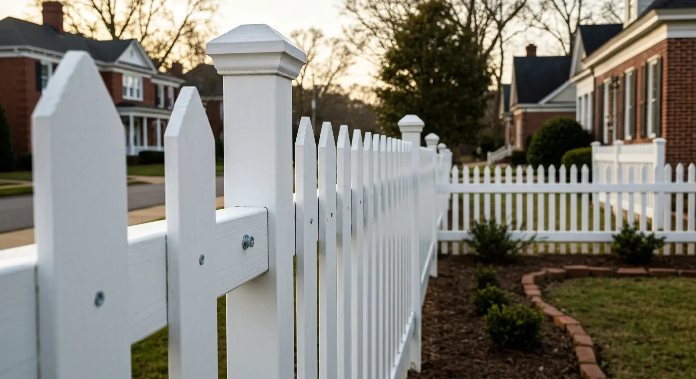 Decorative picket fence
